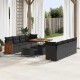 Sonata H Градински Софа Комплект 11 pcs Черно 100 x 100 x 71 cm