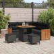 Sonata H Градински Софа Комплект 8 pcs Черно 80 x 80 x 71 cm