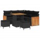 Sonata H Градински Софа Комплект 8 pcs Черно 80 x 80 x 71 cm