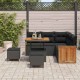 Sonata H Градински Софа Комплект 8 pcs Черно 80 x 80 x 71 cm