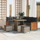 Sonata H Градински Софа Комплект с възглавница 8 pcs Сив 80 x 80 x 71 cm