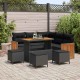 Sonata H Градински Софа Комплект 9 pcs Черно 110 x 55 x 71 см