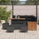 Sonata H Градински Софа Комплект 9 pcs Черно 110 x 55 x 71 см