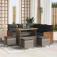 Sonata H Градински Софа Комплект 9 pcs Сив 110 x 55 x 71 см