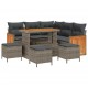 Sonata H Градински Софа Комплект 9 pcs Сив 110 x 55 x 71 см
