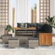 Sonata H Градински Софа Комплект 9 pcs Сив 110 x 55 x 71 см