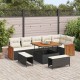Sonata H Градински Софа Комплект 9 pcs Черно и кремаво 100 x 100 x 71 cm