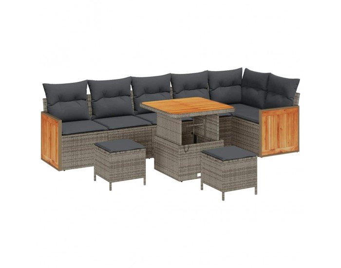 Sonata H Градински Софа Комплект с възглавница 9 pcs Сив 80 x 80 x 71 cm