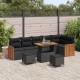 Sonata H Градински Софа Комплект 9 pcs Черно 90 x 55 x 71 cm