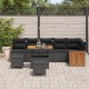 Sonata H Градински Софа Комплект 9 pcs Черно 90 x 55 x 71 cm