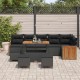 Sonata H Градински Софа Комплект 10 pcs Черно 110 x 55 x 71 см