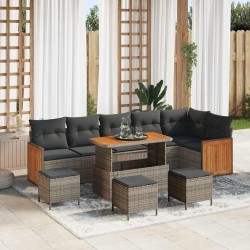 Sonata H Градински Софа Комплект 10 pcs Сив 110 x 55 x 71 см - Canapele și bănci de grădină