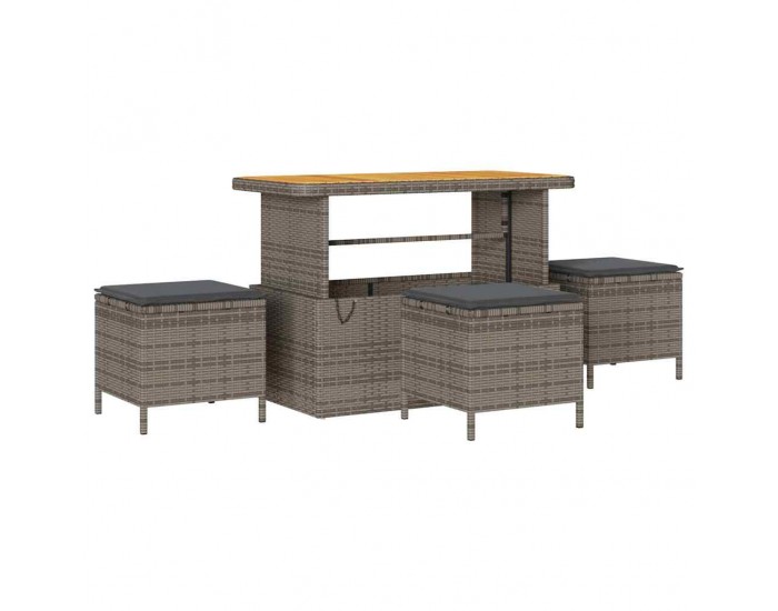 Sonata H Градински Софа Комплект 10 pcs Сив 110 x 55 x 71 см