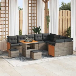 Sonata H Градински Софа Комплект 12 pcs Сив 80 x 80 x 71 cm - Canapele și bănci de grădină