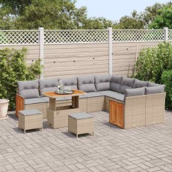 Sonata H Градински Софа Комплект 12 pcs бежово и светлосиво - Canapele și bănci de grădină