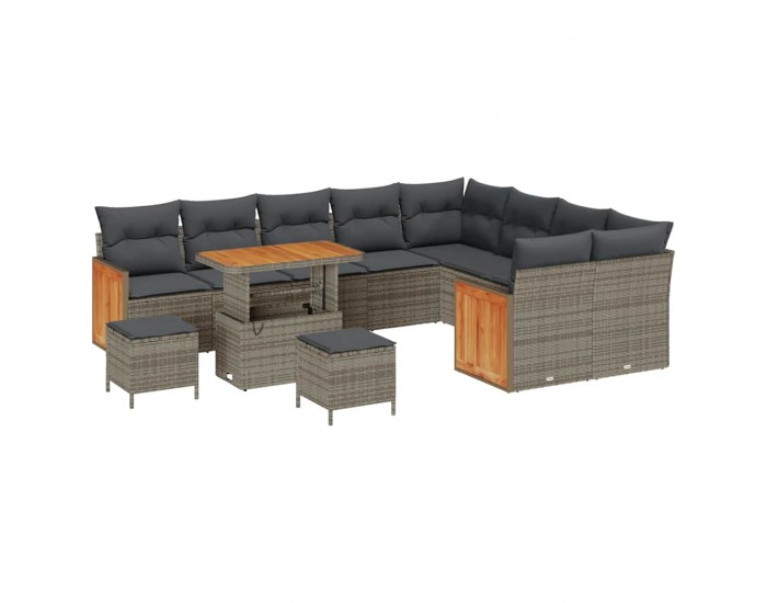 Sonata H Градински Софа Комплект 12 pcs Сив 90 x 55 x 71 cm
