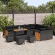 Sonata H Градински Софа Комплект 13 pcs Черно 110 x 55 x 71 см