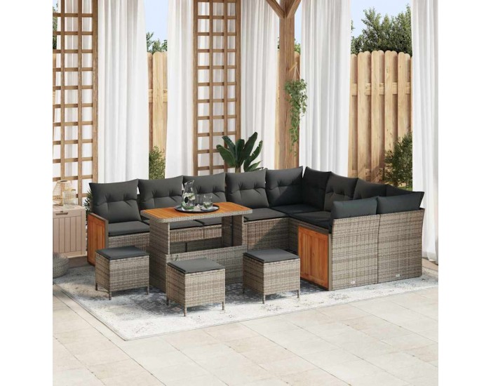 Sonata H Градински Софа Комплект 13 pcs Сив 110 x 55 x 71 см