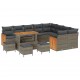 Sonata H Градински Софа Комплект 13 pcs Сив 110 x 55 x 71 см