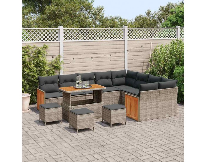 Sonata H Градински Софа Комплект 13 pcs Сив 110 x 55 x 71 см