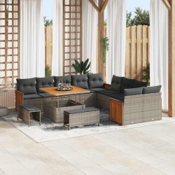 Sonata H Градински Софа Комплект 13 pcs Сив 100 x 100 x 71 cm - Canapele și bănci de grădină