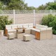 Sonata H Градински Софа Комплект 13 pcs бежово и кремаво 90 x 55 x 71 cm