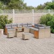 Sonata H Градински Софа Комплект 13 pcs бежово и светлосиво