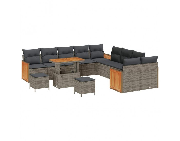 Sonata H Градински Софа Комплект 13 pcs Сив 90 x 55 x 71 cm