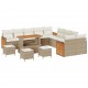 Sonata H Градински Софа Комплект с възглавница 14 pcs бежово и кремаво