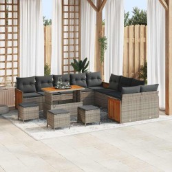Sonata H Градински Софа Комплект 14 pcs Сив 110 x 55 x 71 см - Canapele și bănci de grădină
