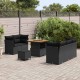 Sonata H Градински Софа Комплект 8 pcs Черно 80 x 80 x 71 cm