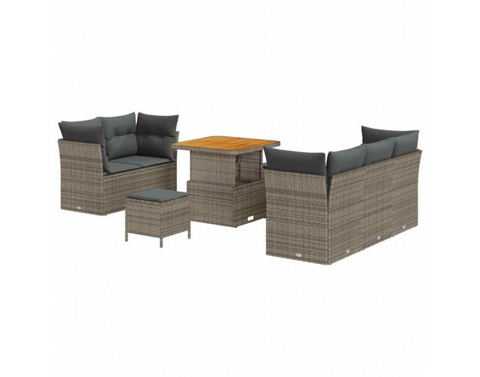 Sonata H Градински Софа Комплект с възглавница 8 pcs Сив 80 x 80 x 71 cm