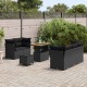 Sonata H Градински Софа Комплект 8 pcs Черно 90 x 55 x 71 cm