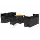Sonata H Градински Софа Комплект 9 pcs Черно 80 x 80 x 71 cm