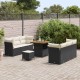 Sonata H Градински Софа Комплект 9 pcs Черно и кремаво 80 x 80 x 71 cm