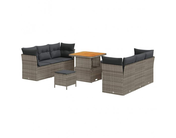 Sonata H Градински Софа Комплект с възглавница 9 pcs Сив 80 x 80 x 71 cm