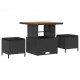 Sonata H Градински Софа Комплект 10 pcs Черно 80 x 80 x 71 cm