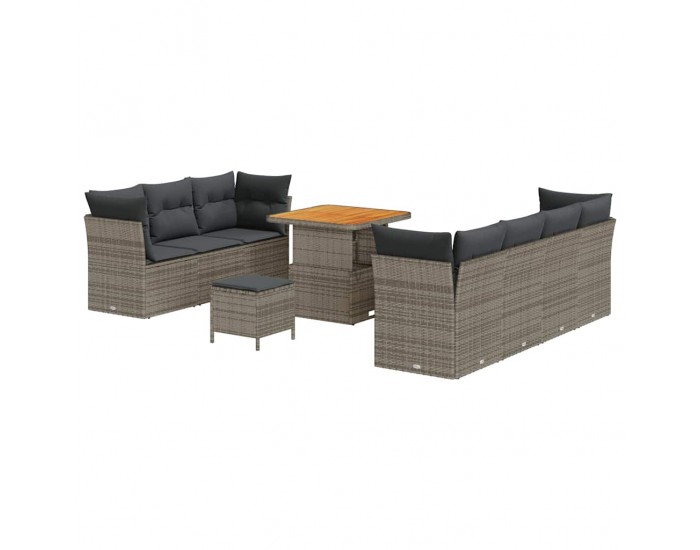 Sonata H Градински Софа Комплект 10 pcs Сив 80 x 80 x 71 cm