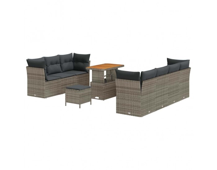 Sonata H Градински Софа Комплект 10 pcs Сив 90 x 55 x 71 cm
