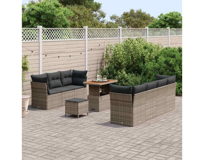 Sonata H Градински Софа Комплект 10 pcs Сив 90 x 55 x 71 cm