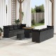 Sonata H Градински Софа Комплект 11 pcs Черно 80 x 80 x 71 cm
