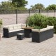 Sonata H Градински Софа Комплект 11 pcs Черно и кремаво 80 x 80 x 71 cm
