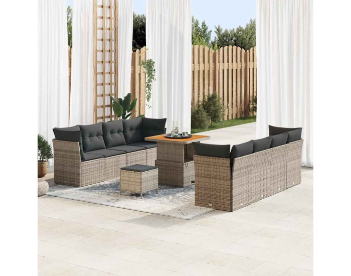 Sonata H Градински Софа Комплект 11 pcs Сив 80 x 80 x 71 cm