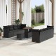 Sonata H Градински Софа Комплект 11 pcs Черно 90 x 55 x 71 cm