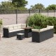 Sonata H Градински Софа Комплект 11 pcs Черно и кремаво 90 x 55 x 71 cm