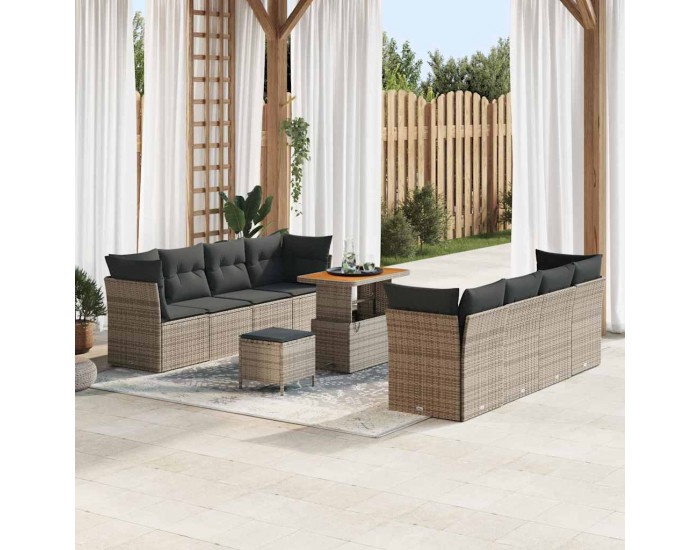Sonata H Градински Софа Комплект 11 pcs Сив 90 x 55 x 71 cm