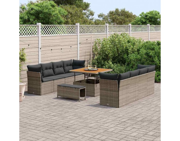 Sonata H Градински Софа Комплект 11 pcs Сив 100 x 100 x 71 cm