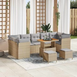 Sonata H Градински Софа Комплект 10 pcs бежово и светлосиво - Canapele și bănci de grădină
