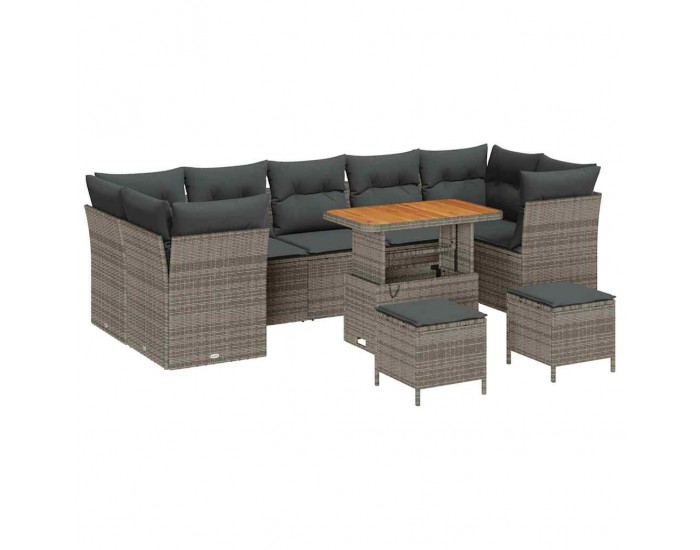 Sonata H Градински Софа Комплект 10 pcs Сив 90 x 55 x 71 cm