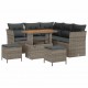 Sonata H Градински Софа Комплект с възглавница 8 pcs Сив 90 x 55 x 71 cm